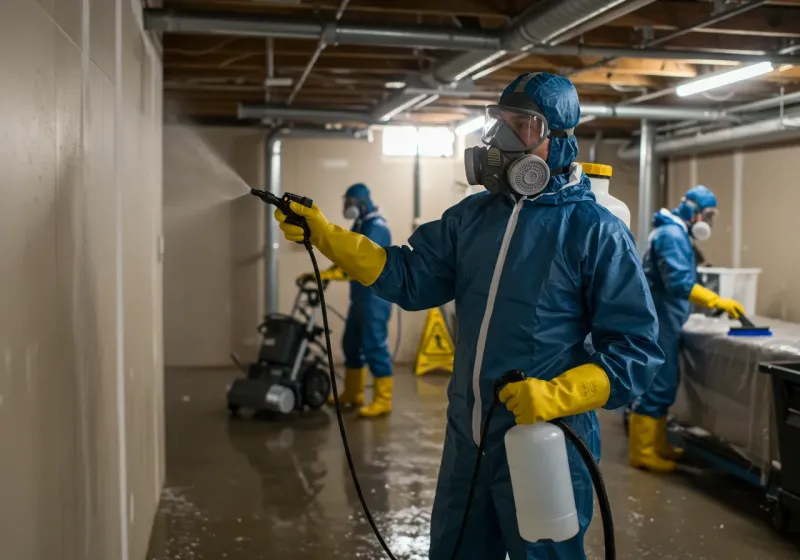 Basement Sanitization and Antimicrobial Treatment process in Carlton, OR
